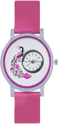 Infinity Enterprise pink forest queen style designer pu strap Watch - For Girls