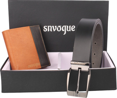 

SNVOGUE Belt, Wallet Combo(Black)
