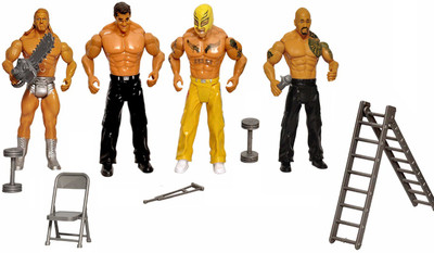 

Decor Express Action Figure Toy, Set of 4 Figures with 6 Accessories(Multicolor)