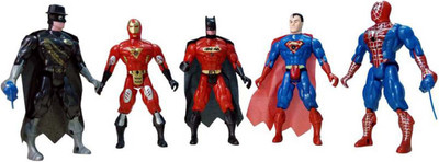 

Toyzwonder 5 In 1 Avengers Twist and Move Action Figure Set With Projection Light(Multicolor)