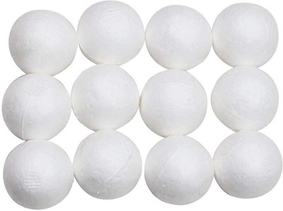 

AsianHobbyCrafts Thermocol Balls for Model Making, Party Decorations, Carnivals, Celebrations, School Projects, etc (12 Pieces, 1.5-inch)
