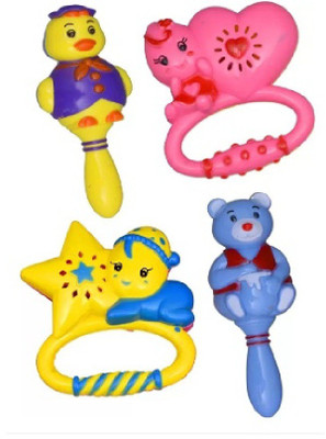 

VRV Infants Rattle Jhunjhuna New Born Toys Set Of 4 Pc (Multicolor) Rattle(Multicolor)