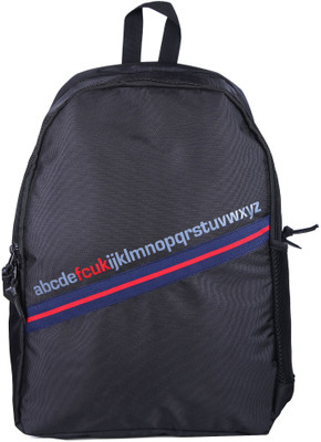 

French Connection FCUK ALPHABET BACKPACK 20 L Backpack(Black)