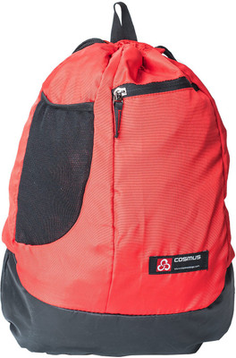 

Cosmus Carryall Light weight drawstring backpack bag - Stylish Biker Bag - Red Polyester Dori Bag 18 Backpack(Red)