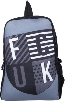 

French Connection FCUK SHIELD BACKPACK 20 L Backpack(Black, Grey)