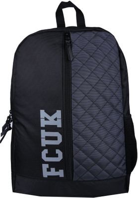 

French Connection QUILT PANEL BACKPACK 20 L Backpack(Black, Grey)