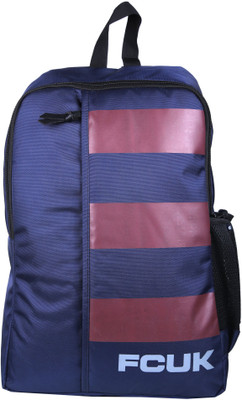 

French Connection FCUK BIG STRIPE BACKPACK 20 L Backpack(Blue), Marine blue