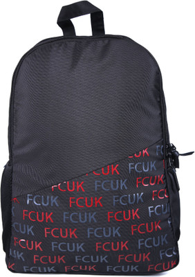 

French Connection FCUK SPLIT BACKPACK 20 L Backpack(Black, Red)
