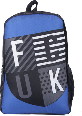 

French Connection FCUK SHIELD BACKPACK 20 L Backpack(Black, Blue), Bright blue/ black