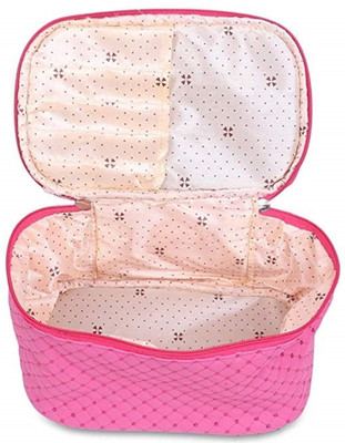 

PU LETHER Artificial Leather Waterproof Multipurpose Bag(Pink, 13 inch)