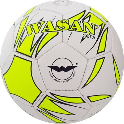 

Wasan Copa Football (Flouro yellow) with Free pump Football - Size: (Pack of 1, Yellow