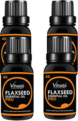 

VIHADO 100% Pure Flax Seed Oil 4X PRO (30 ML) (Pack of 4)(30 ml)
