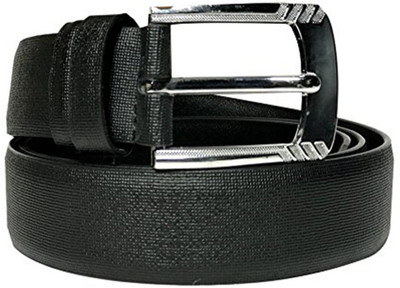 

OODI Men Casual Black Genuine Leather Belt