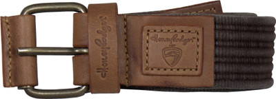 

Honey Badger Men Casual Brown Canvas Belt