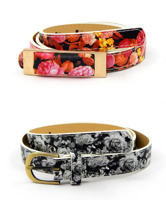 

ELS Women Party Multicolor Artificial Leather, Synthetic Belt