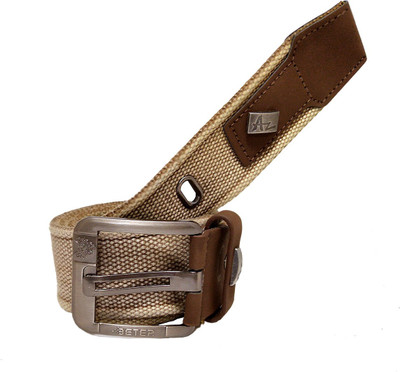 CAPE9 Boys Casual Khaki Canvas Belt, Light brown