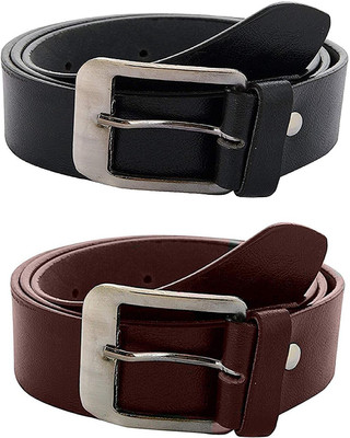

Royal Men Formal Black, Brown Synthetic Belt, Multicolor