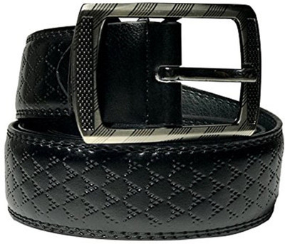 

OODI Men Casual Black Genuine Leather Belt