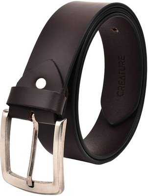 

sovam Men Formal Brown Synthetic Belt, Black