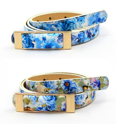 

ELS Girls Casual Multicolor Artificial Leather, Synthetic Belt