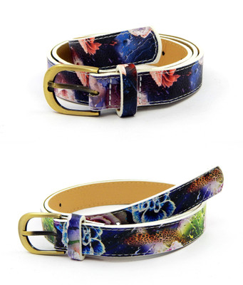 

ELS Girls Casual Multicolor Artificial Leather, Synthetic Belt