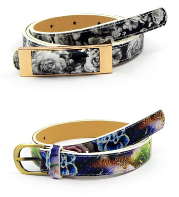 

ELS Women Casual Multicolor Artificial Leather, Synthetic Belt