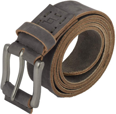 ShopnZ Men Black Genuine Leather Belt