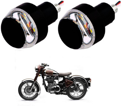 SM FASHION Yellow Motorcycle LED/ Bike Handlebar / Handle Weight Light Indicators / Bar End Turn Signal Grip 74 Bike Handlebar Weights(2 Yellow)