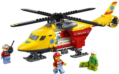 

Lego 60179 City Vehicles Ambulance Helicopter(Multicolor)