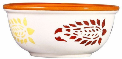 

caffeine Dining Dessert Bowl in Brown Boota (1 pc) Ceramic Bowl(Brown, Pack of 1)