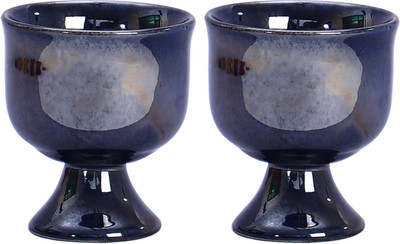 

Caffeine Metallic Black Ferrous Stoneware Bowl Set(Black, Pack of 2)