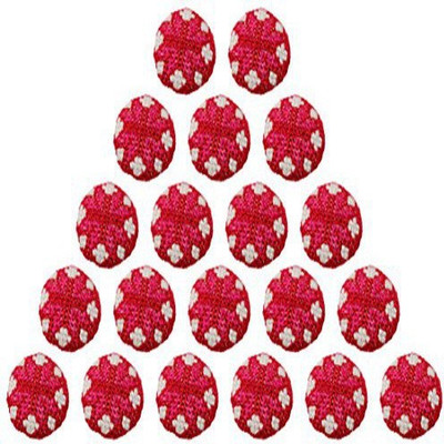 

Fabric and Lace BT005g Metal, Fabric Buttons(Pack of 20)