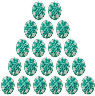 

Fabric and Lace BT005e Metal, Fabric Buttons(Pack of 20)