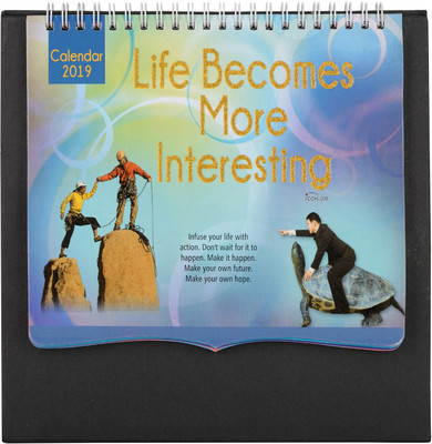 

Gathbandhan Life Become more Insterting 2019 Table Calendar(Multicolor, Life Become more Insterting)