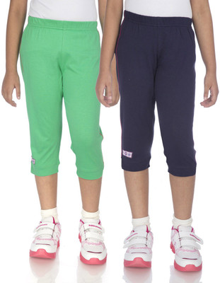 

Ocean Race Capri For Girls Self Design Cotton(Multicolor, Green & navy
