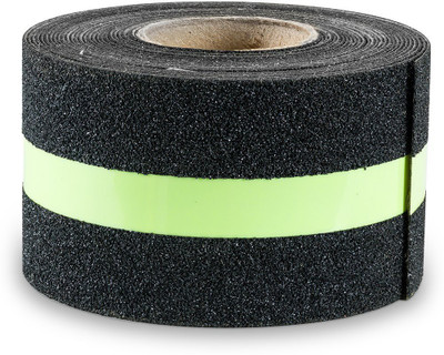 

Monica Glow In Dark Strip in Middle Anti Slip Tape With Luminous Strip In middle Anti Slip Tape (Manual)(Set of 1, Black)