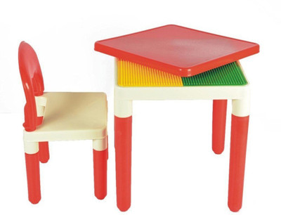 

Oximus kids table chair set for study and food best table and chair for kids(Red)