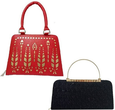 

landloper Casual, Party, Formal Black, Red Clutch