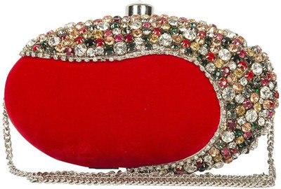

The Indian Handicraft Store Casual Red Clutch