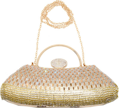

Chouhan Stylish Party Gold Clutch