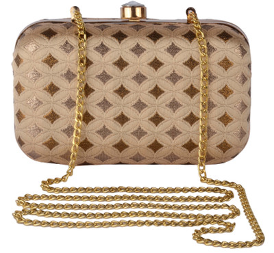 

Rezzy Party Brown Clutch