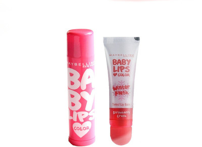 

Maybelline New York Baby Lips Color (Pink Lolita) + Strawberry Crush Lip Balm(Set of 1)