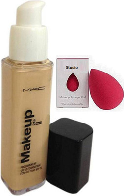 

studio Sponge Puff, Mac make up 24h. Foundation(Set of 2)