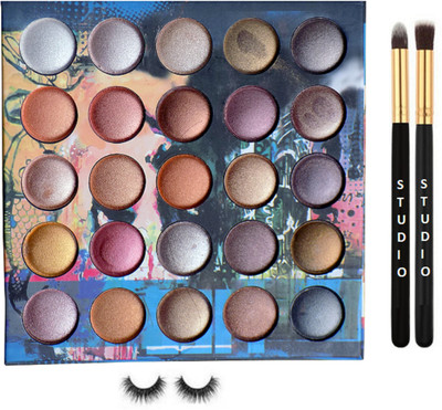 

studio Make up Brush 2 And Eyelashes And Mac For My Love Eyeshadow Palette(Set of 4)