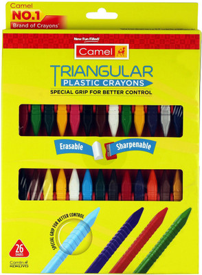

Camel Triangular Plastic Crayons(Multicolor)