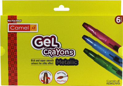 

Camel Metallic Gel Crayons(Multicolor)