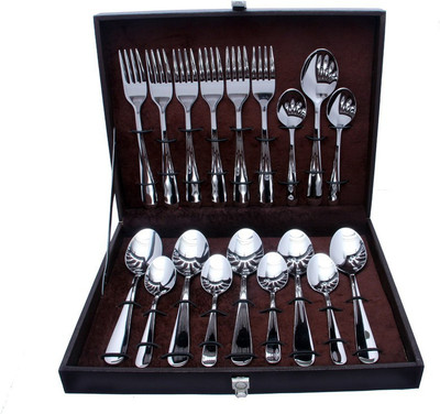 

Shapes Cosmic Stainless Steel Cutlery Set(Pack of 18)