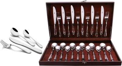 

Shapes Cosmic Gift Box Stainless Steel Cutlery Set(Pack of 24)