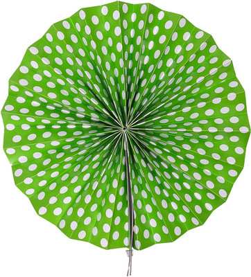 

Party Butiko Green Round Paper Foldable Decoration Fan Hanging For Wedding Birthday Theme Party Accessories - 100 g