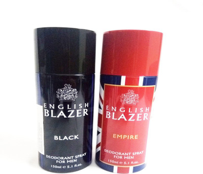 

ENGLISH BLAZER BLACK AND EMPIRE Deodorant Spray - For Men(300 ml, Pack of 2)